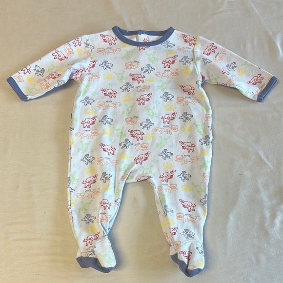 Kenzo Kids - Red and Blue Footies One Piece - Picture 1 of 4